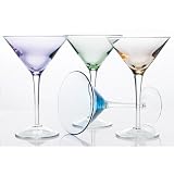 Prism Martini Glasses Set of 4 - Assorted