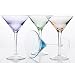 Prism Martini Glasses Set of 4 - Assorted