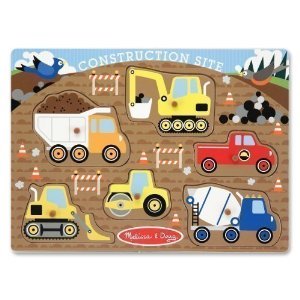 Melissa & Doug Construction Site Peg Puzzle