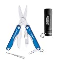 Leatherman 81041103K Blue Squirt S4 Pocket Multitool  and Monarch 200 Pocket Multitool/Flashlight Combo Set