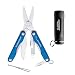 Leatherman 81041103K Blue Squirt S4 Pocket Multitool  and Monarch 200 Pocket Multitool/Flashlight Combo Set