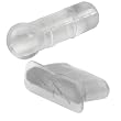 mumbi Schutz St�psel Set Staubschutz f�r Samsung Galaxy S4 / Galaxy S3 + S3 mini: micro USB Kappe + Headset St�psel weiss transparent