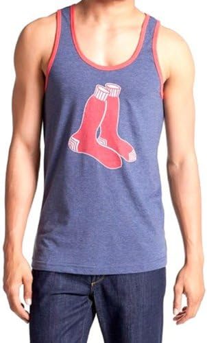 Boston Red Sox MLB Men's Red Jacket Merit Vintage Tank Top Navy (Small)