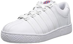 K-Swiss 501 Classic Tennis Shoe (Little Kid),White,12 M US Little Kid