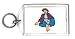 Keychain with lady, Malaysia, feet, dress, woman, Asia
