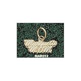 Marquette Golden Eagles Solid 10K Gold Script ''MARQUETTE MOM'' 1/4'' Pendant