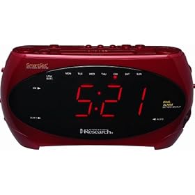 Click here to buy Emerson SmartSet Clock Radio - Red (CKS2862RD) by Emerson.