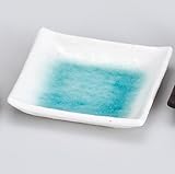 白流水スカイブルー正角小皿 5個組 【美濃焼 小皿】 〔キャッシュバックキャンペーン対象商品〕