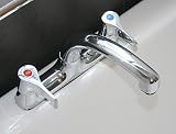 Cascade Commodore Dual-Lever Deck Mounted Sink Mixer Tap in Chrome