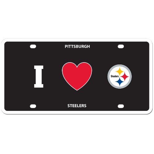 NFL Pittsburgh Steelers Styrene Plate- I Heart Style