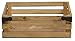 Admired By Nature ABN5E016-NTRL Natural Wood Crate with Metal Corner Design, 016-NTRL