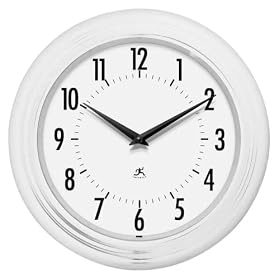 Infinity Instruments Classic Diner (White), Clock