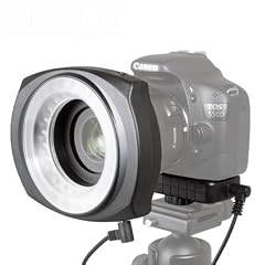 Delamax LED Makro-Ringleuchte LED-48A - 48 leistungsstarke LEDs - wahlweise gesamter Ring oder je ein halber Ring anschaltbar