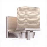Isobar 1 Light Vanity Light in Satin Nickel