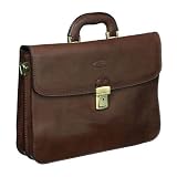 Maxwell Scott - Sacoche de luxe en cuir marron pour femme (Ranco)