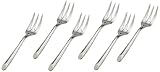 Jd Diffusion - P8808 - Coffret 6 Fourchettes Gâteaux - Inox