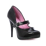 4 Inch Heel High Heel Sexy Shoes Mini Platform Mary Janes Black Pink White Red