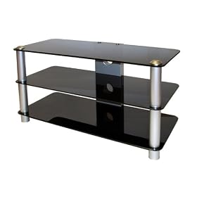 Icon Opus 3237 - Glass Stand For LCD & Plasma TV  Up To 32" - Black