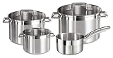 Tefal C84291 CLASSICA TOPF-SET 4-teilig: Kass.16cm ohne Deckel, Fleischt&ouml;pfe 16/20/24cm+Glasdeckel