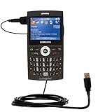 Classic Straight USB Cable for the Samsung Blackjack i607 with Power Hot Sync and Charge capabilities - Gomadic Brand w/ TipExchange Technology