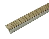 日中製作所 BIM スリムノンスリップ アルミシルバー ラウンド ベージュ 1m D35AR-1H-05