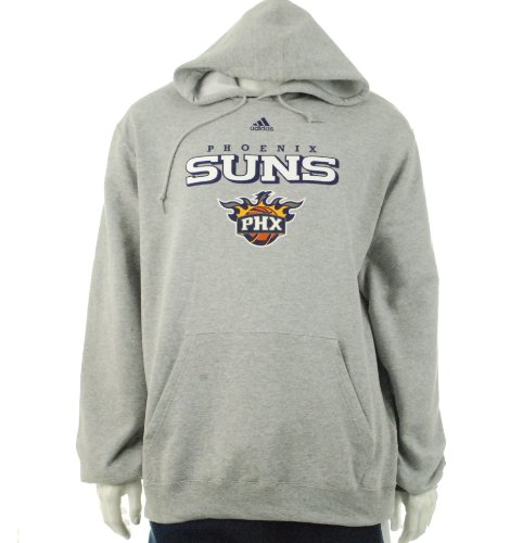 Phoenix Suns Grey adidas True Fleece Hooded Sweatshirt