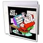 Rich Diesslins Cartoon Days of Christmas TCDC - Ira Monroe about Santas E-Mail for Christmas - Greeting Cards-12 Greeting Cards with envelopes