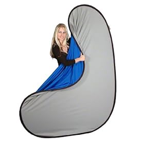 Inspironstudio Photo Studio 5' x 7' Collapsible Flex-out Grey/Blue Chroma key Twist Backdrop Background RE2012