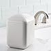 Mini Square Bathroom Vanity Trash Can Waste Bin, Swing Lid