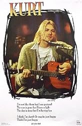 Kurt Cobain - MTV Unplugged - Nirvana - NEW Poster - 22x34 Poster