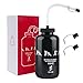 SHOKE Water Bottle,Hockey Football Boxing Water Bottle with Long Straw BPA Free, Squeezable Leak Proof Sports Water Bottles, Perfect for Baseball Lacrosse Cycling, Sport Large Capacity 32 Oz/1 Liter