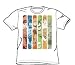 Search : Justice League Columns Adult S/S T-shirt in White by DC Comics