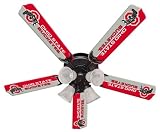 Ohio State University Buckeyes Ceiling Fan with Light Fixtures