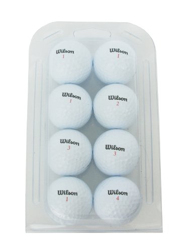 Second Chance Wilson 8 Quality Lake Golf Balls Grade A