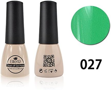 Qimisi Gelpolish Soak-Off UV LED Gel Polish Nail Art New Bling Colours Manicure Lacquer 7ml Spring Green