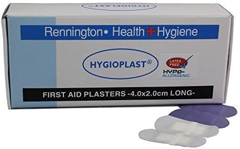 by Rennington Blue Detectable Sterile First Aid Plasters - 38x19mm