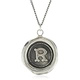 pink stone heart necklace Pyrrha Wax Seals Letter R