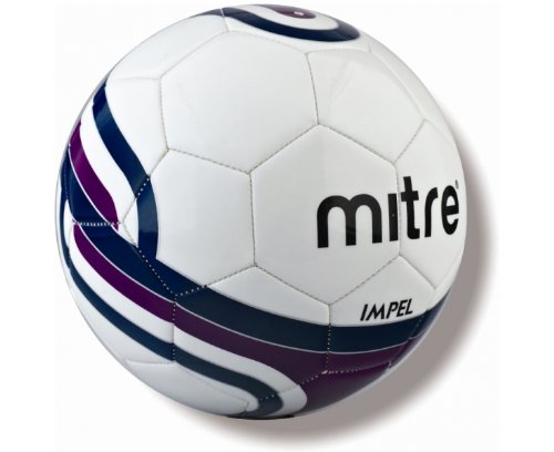 Imagen 2 de Mitre Impel 32P - Balón de fútbol infantil para entrenamiento, color blanco/rojo, talla 4