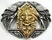 Indian Chief / Eagle Diamondcut Pewter/Brass Buckle
