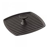 Le Creuset Enameled Cast-Iron 9 Inch Panini Press, Satin Black