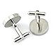 PenSee Rare Retro Stainless Steel & Czech Crystal Diamond Cufflinks for Men with Gift Box
