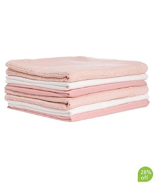 6-Piece Starter Set - Cot Bed (3 Pink and 3 White)