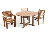 Review Jati  / Grade A Teak Table Set Canfield Round 1.30m