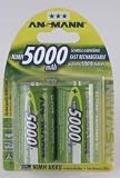 Ansmann Akku 2 X D NiMH Mono 5000 mAh - 