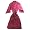 Knothe - Mens Nylon Robe, Burgundy (Size onesize)