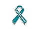Ovarian Cancer Awareness Teal Ribbon Pin (1 Pin - Retail)