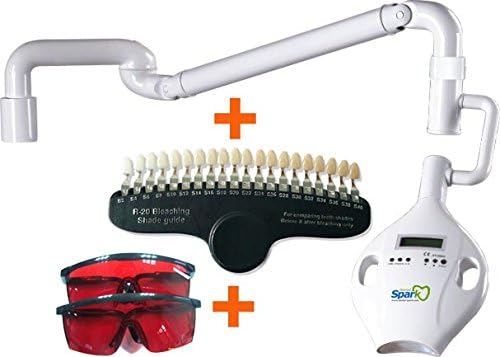 Shiny White LED Build in Type Teeth Whitening Lamp for Dental Chair with 20 Colors Shade Guide