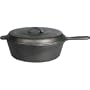 Cajun Cookware Fryers 4 Quart Seasoned Cast Iron Chicken Fryer With Basket - Gl10495cs