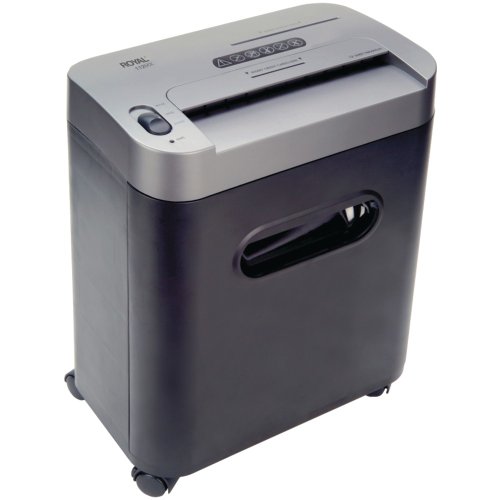 Royal Machines 112MX 12-Sheet Cross Cut Shredder Shreds CD's with Console (Black)