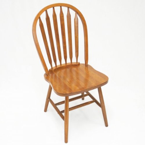 Best Cheap Solid Wood Windsor Arrow Back Chair - Single (Heritage Oak) (38